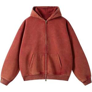 Ropa de hombre de algodón 100% de alta calidad, diseño personalizado, sudaderas con capucha de lavado ácido, ropa informal, técnicas bordadas, servicio OEM/ODM sólido - Product Image 1