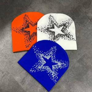Wholesale <b>Winter</b> Fashion Popular Star Soft <b>Hat</b> <b>for</b> Men <b>Women</b> Keep Warm Knitted <b>Hat</b> Beanies Accept Custom Logo - Product Image 3