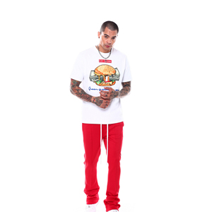 Nuevos pantalones apilados Joggers personalizados de alta calidad para hombres Pantalones apilados de tendencia para hombres de nuevo diseño - Product Image 4