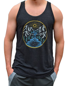 BD Supplier's High Quality <b>Men's</b> Casual Blank Tank <b>Tops</b> Custom Logo Printing Solid Color Fitness Singlet Breathable Lace Knitted - Product Image 1