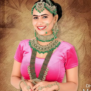 Antiguo 923gm Conjunto de joyería nupcial Diseño DE BODA pesado Collar Gargantilla para novias en ocasiones especiales - Product Image 1