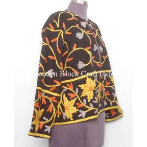 Veste en coton tissé avec logo personnalisé, broderie artisanale, fabrication artisanale, coupe-vent, multicolores - Product Image 4