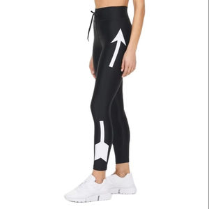 Customized High Waist Gym <b>Leggings</b> for Women Comfortable Polyester Spandex Knitted Fabric Stretch Feature <b>Sexy</b> Printed Design - Product Image 1