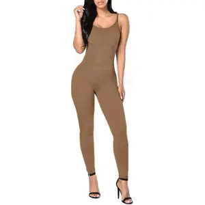 New Arrival Customizable Women's Full Body Fitness Jumpsuit Wholesale Option Designed for 2023 Offering a Stylish and Sleek