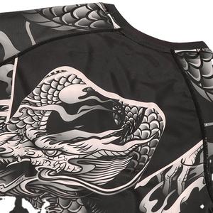 Personnalisation Brésil Bjj Rash Guard Sublimation Imprimé Top Qualité À Manches Courtes MMA Rash Guard Personnalisé Compression Rash Guard - Product Image 6