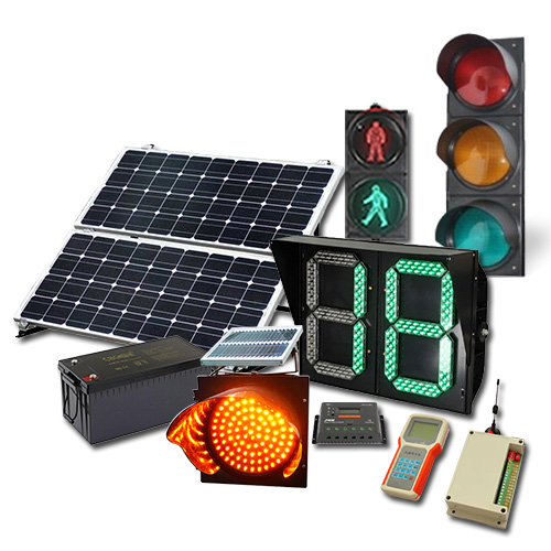 solar led signal traffic light system solution