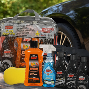 Autokit FA1-205 Juego de Cuidado para Autos de Alta Calidad, Limpiador Multiusos, Pulimento para Interiores de Ventanas, Limpiador de Neumáticos, Esponja Premium - Product Image 2