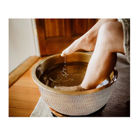 Bol de trempage de pied en cuivre de haute qualité plus récent bol de pédicure artisanat bol de repose-pieds en cuivre moderne pour la vente en gros