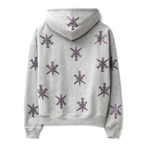 เสื้อฮู้ดผสมผ้าฝ้าย100% ดีไซน์ล่าสุดผลิตในปากีสถานสำหรับฤดูหนาวประดับพลอยเทียม - Product Image 2