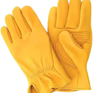 Venta al por mayor guantes de trabajo de cuero de vaca para uso diario construcción de alta resistencia jardinería soldadura conducción para hombres y mujeres - Product Image 6