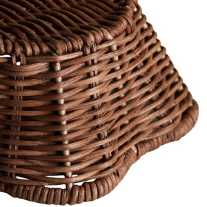 Cesta de Almacenamiento de Ratán Festoneada al por Mayor, Cestas de Mimbre Tejidas Ecológicas para Decoración de Mesa del Hogar de Fabricante Vietnamita - Product Image 3