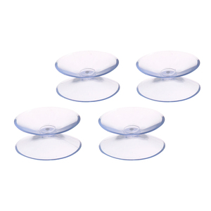 Ventosa doppia trasparente (confezione da 4 pezzi) - Product Image 1