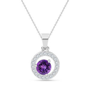 Chaîne pendentif Romina en argent plaqué or 18 carats et platine, ornée de zircon, diamant et perle, tendance, forme goutte d'eau et fleur, pour mariage et fiançailles - Product Image 1