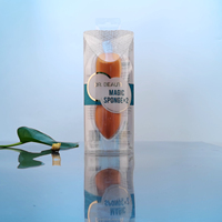 Emballage de boîte en plastique Transparent, en PET/PVC, pliable, cadeau, 100 unités