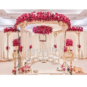 งานแต่งงานแบบกูจาราติที่งดงาม ตกแต่งด้วยมันดาปไม้ งานแต่งงานอินเดียสุดอลังการด้วยมันดาปไม้ งานแต่งงานแบบมหาราชาด้วยมันดาปไม้ ตกแต่งมันดาปไม้ นิวยอร์ก - Product Image 1