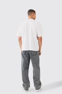 Streetwear surdimensionné T-shirt personnalisé pour hommes 100% coton Vintage Heavyweight Graphic Print Breathable T-Shirt - Product Image 3