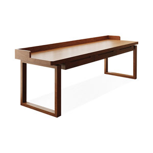 Modern Solid Wood Rectangular Office <b>Desk</b> Height Adjustable Executive Writing <b>Desk</b> for Home <b>Study</b> - Product Image 1