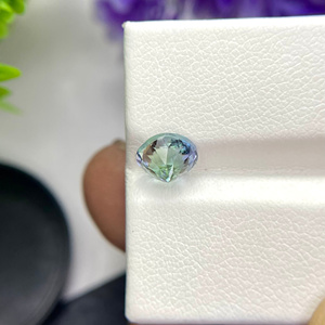 พลอยแทนซาไนต์แบบสองสีที่หายากขนาด6.3มม. และสีม่วงไม่ให้ความร้อนแก่การทำเครื่องประดับการทำทรีทเมนท์ด้วยความร้อน - Product Image 2