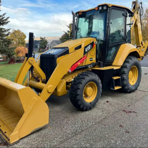 Used <b>CAT</b> 420E 4x4 <b>Wheel</b> Backhoe Loaders with Caterpillar Engine TCM Hydraulic Pump & Gearbox-200 Ton Rated Load For Sale - Product Image 1