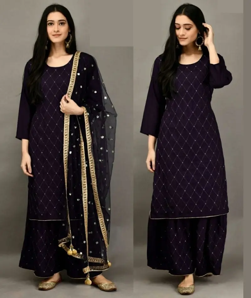 Geleneksel giyim elbise ve Saree parti giyim dizisi çalışması için hint trendy Salwar Kameez Sari pakistan Sharara takım elbise ve Kurtis