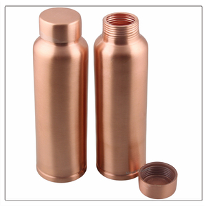 Pure Copper <b>Water</b> <b>Bottle</b> Copper Drinking <b>Bottle</b> - Matte Finishing - Product Image 2