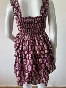 เดรสยาวคลุมเข่าผ้าฝ้ายพิมพ์ลายสีม่วงชุดเดรสยาวคลุมเข่าสำหรับใส่ไปงานปาร์ตี้แบบทางการสไตล์ลำลองหรูหรา6XL โบฮีเมียนสำหรับฤดูหนาว - Product Image 3