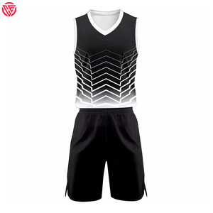 Uniforme de basket-ball professionnel respirant à manches courtes en 100 % polyester - Product Image 3