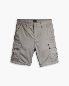 Shorts cargo grande taille pour homme, bleu marine uni, en toile de coton, style bermuda, décontracté, taille mi-haute, fermeture éclair, pour l'été - Product Image 4