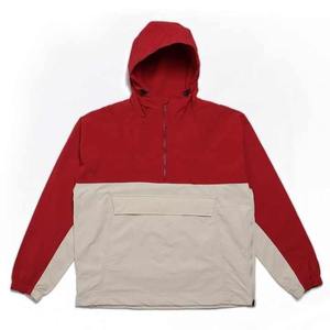 <b>Men's</b> Hooded Quarter Zip Windbreaker <b>Jacket</b> Color Block Softshell Outerwear Breathable Windproof Casual Sports Coat - Product Image 1