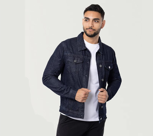 Stylish Trendy Outerwear Casual Streetwear Cotton Denim Jean Jacket Luxury Men's Fashion Denim Jeans Jacket <b>for</b> men - Product Image 6