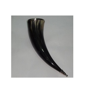 Corne à boire en forme de buffle pour cuisine et table, taille personnalisée, couleur naturelle, blanc, noir, corne à boire viking - Product Image 2