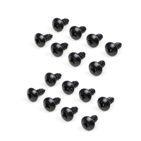 Emuca Juego de 4 Ruedas para Muebles Negras de 50 mm de Diámetro, Plástico y Acero con Placa de Montaje, Modelo España 2008917