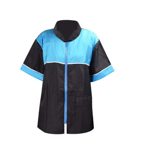 Chaqueta con cremallera para el cuidado de mascotas, calidad prémium, poliéster, Unisex, profesional, de manga corta, uniforme con cremallera - Product Image 5