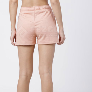 Shorts décontractés d'été sur mesure pour femmes, taille haute avec cordon de serrage, respirants, 100 % coton, qualité supérieure, vente en gros - Product Image 5