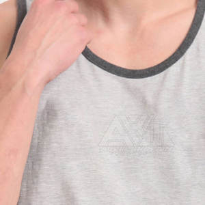 Camiseta sin Mangas para Hombre, Nueva Llegada 2025, Color Sólido Personalizado, Ecológica, Transpirable, de Poliéster/Algodón, Secado Rápido, Venta al Por Mayor - Product Image 5