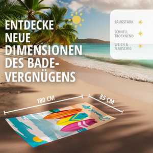 Serviette de plage de luxe en microfibre à séchage rapide, motif tissé gaufré, sans sable, certifiée GRS, livrée avec sac - Product Image 4