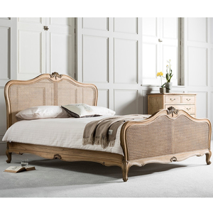 Bedroom Furniture Full Size Rattan Wooden <b>Beds</b> king Size <b>Bed</b> Frame Queen Design - Product Image 1