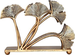 Gold Flower Design Napkin Holder & <b>Tissue</b> <b>Paper</b> Towel Dispenser Dining Table Decor Accessory for Kitchen Restaurant Accessories - Product Image 2