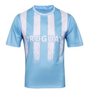 Plain Blank Blue <b>Color</b> Soccer Jersey Sets Wholesale Simple Design Soccer Uniforms for Men Clothing With Your Own Logo - Product Image 1