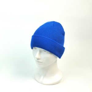 Automne hiver hommes classique couleur unie casquette froide acrylique bonnet chapeau femmes coupe-vent tricoté chapeaux usine en gros - Product Image 4