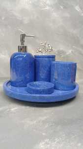 Juego de Baño de Lujo de 5 Piezas de Resina Pulida de la Mejor Calidad, Estilo Ángel, Ecológico, con Accesorios para Uso en el Hogar, Hotel o Restaurante - Product Image 4