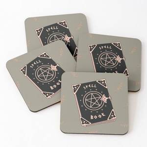 Top Quality Printed Wood Bamboo <b>Coasters</b> <b>Set</b> for Drink Wood <b>Coasters</b> with Cork for Coffee Tea Trendy Product From India - Product Image 1