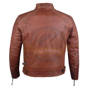 Chaqueta de invierno de Cuero 100% hecha a medida para hombre superventas impermeable a prueba de viento para carreras en línea motocicleta Auto Racing Wear - Product Image 3