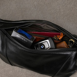 Bolso de Cintura de Cuero Unisex de Marca de Lujo, Color Sólido, Ecológico, Bolso Tipo Bandolera con Letra, Bolso de Hombro Cruzado de Diseñador - Product Image 6