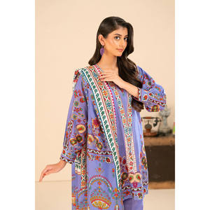 Traje Salwar Kameez de 3 Piezas en Algodón Khaddar Estampado con Dupatta para Festivales, Ropa Étnica, Estilo Pakistaní, Vestido Indio SD-52259 - Product Image 5