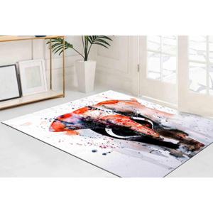 พรมพิมพ์ลายช้างแดง: ทำความสะอาดง่าย น่ารัก บ้านไร่ เท่ บาง พรมไม่ทอแบบบาง - Product Image 4