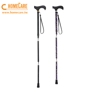 Canne pliante légère en alliage d'aluminium de nouvelle conception avec embout en caoutchouc, rotation à 360 degrés et autoportante pour personnes âgées - Product Image 2