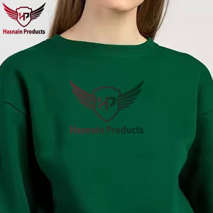 Sweat-shirt vert à manches longues personnalisable pour femmes, respirant et court pour les sports d'hiver - Product Image 4