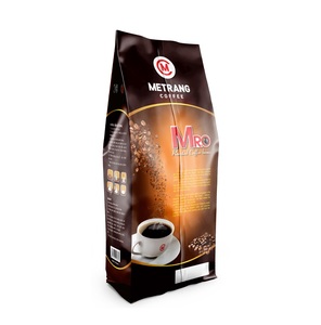 HACCP HALAL Certified Medium Roast MRO Roasted Arabica & Robusta <b>Coffee</b> Beans OEM Service BITTER 500gr Bag Vietnam - Product Image 4