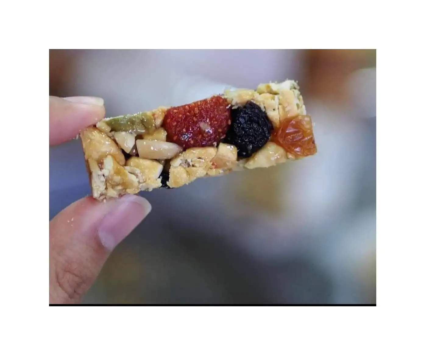 Cereal Bar 8 Mixed Nuts And Grains Cereal Sticks Very Crispy Sour And Sweet Delicious Good For Health